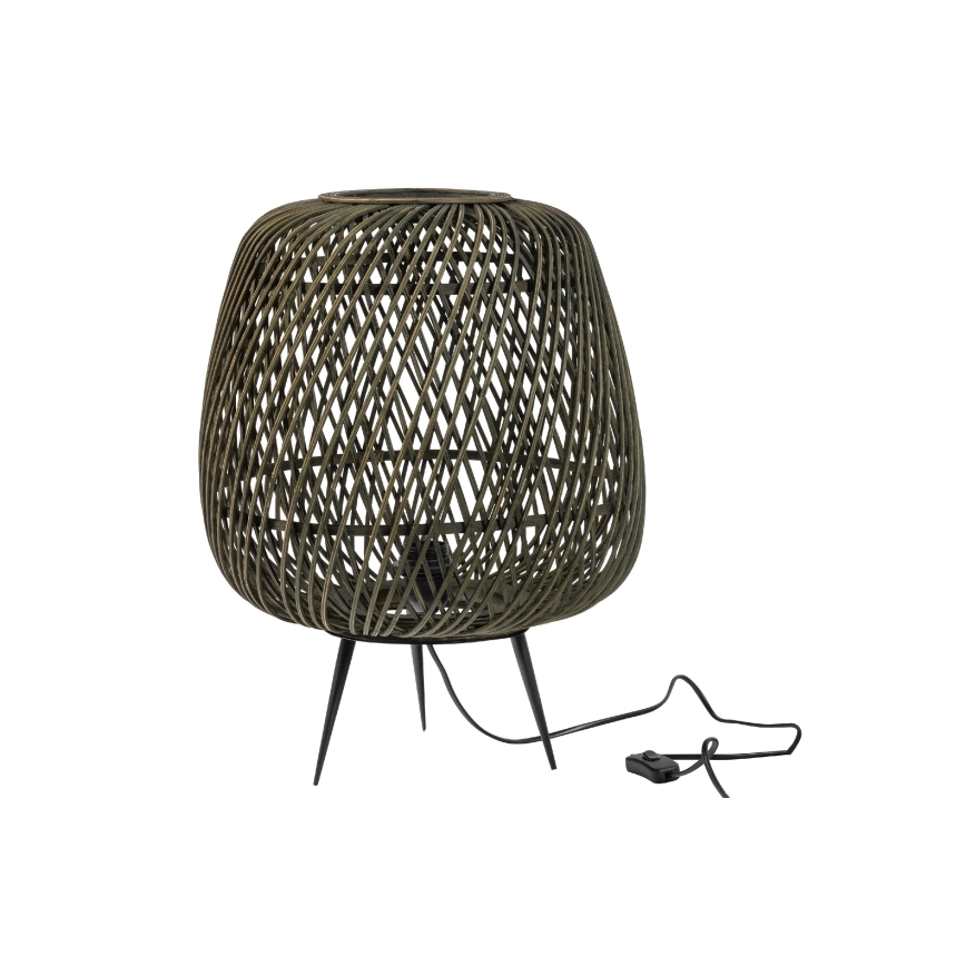 Lampe de table MOZA 1xE27/60W/230V bambou vert