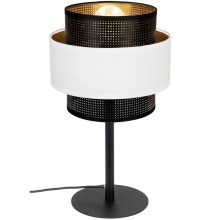 Lampe de table NESS 1xE27/60W/230V noir/blanc