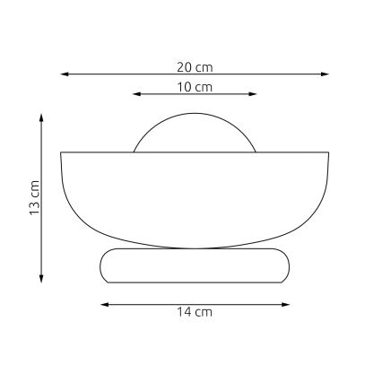 Lampe de table OZZY 1xG9/8W/230V blanche