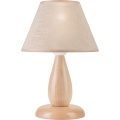 Lampe de table PERA 1xE27/60W/230V beige/hêtre