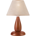 Lampe de table PERA 1xE27/60W/230V marron/hêtre