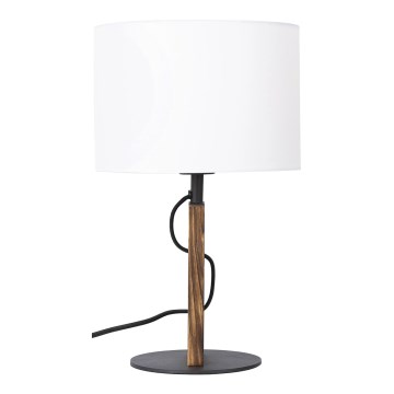 Lampe de table PINUS 1xE27/40W/230V blanc/bois