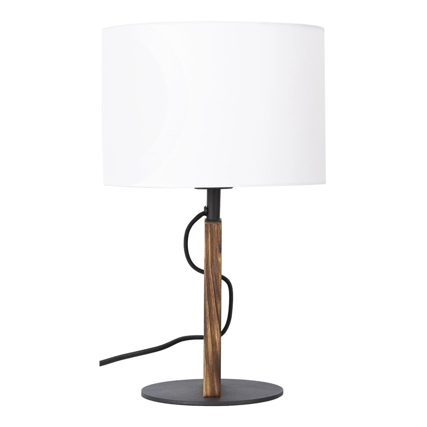 Lampe de table PINUS 1xE27/40W/230V blanc/bois