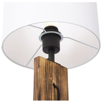Lampe de table PINUS 1xE27/40W/230V blanc/bois