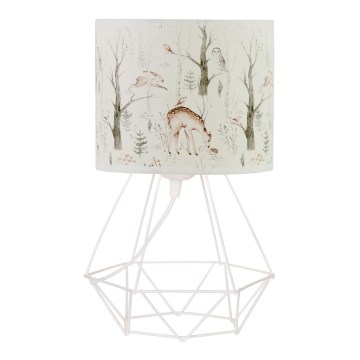 Lampe de table pour enfants KIDS ROOM 1xE27/60W/230V Ø 18 cm à motifs d'animaux
