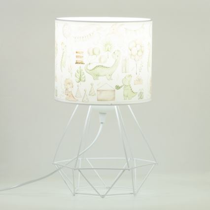 Lampe de table pour enfants KIDS ROOM 1xE27/60W/230V Ø 18 cm dinosaure