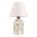 Lampe de table RAMZES 1xE27/40W/230V blanche/beige