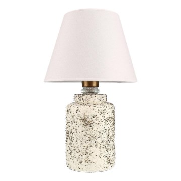 Lampe de table RAMZES 1xE27/40W/230V blanche/beige