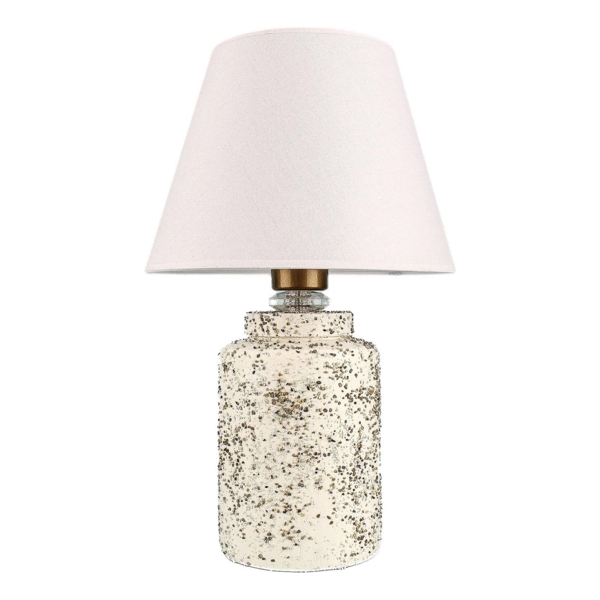 Lampe de table RAMZES 1xE27/40W/230V blanche/beige
