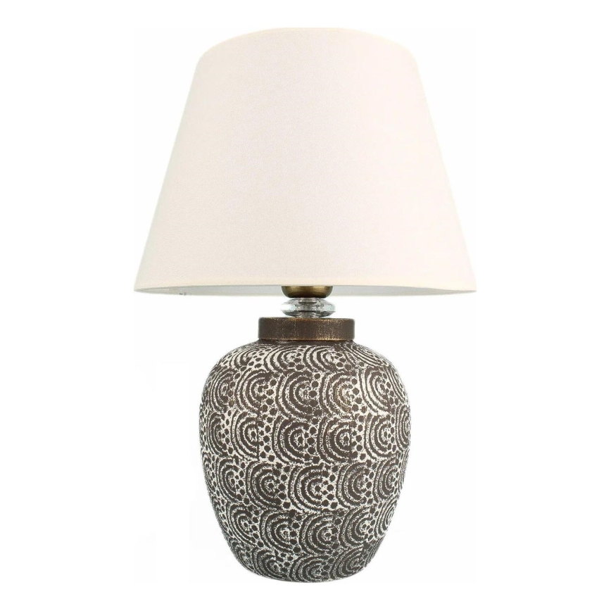 Lampe de table RAMZES 1xE27/40W/230V blanche/grise