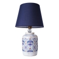 Lampe de table RAMZES 1xE27/40W/230V bleu/blanc
