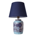 Lampe de table RAMZES 1xE27/40W/230V bleue