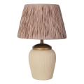 Lampe de table RAMZES 1xE27/40W/230V crème/marron