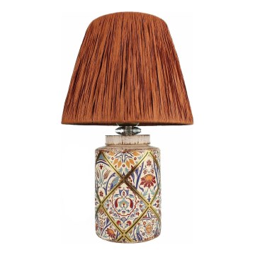 Lampe de table RAMZES 1xE27/40W/230V en raffia