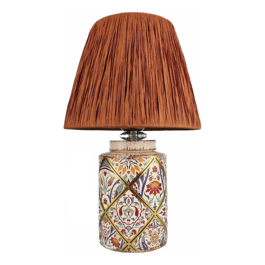 Lampe de table RAMZES 1xE27/40W/230V en raffia