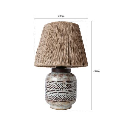 Lampe de table RAMZES 1xE27/40W/230V marron