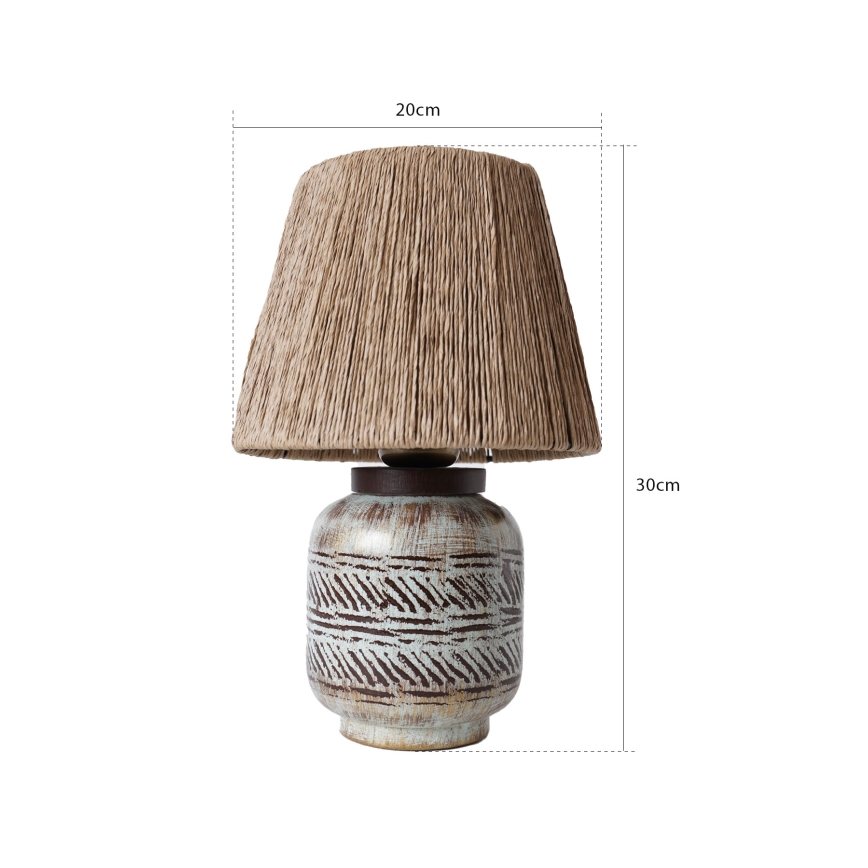 Lampe de table RAMZES 1xE27/40W/230V marron