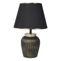 Lampe de Table RAMZES 1xE27/40W/230V noir/or
