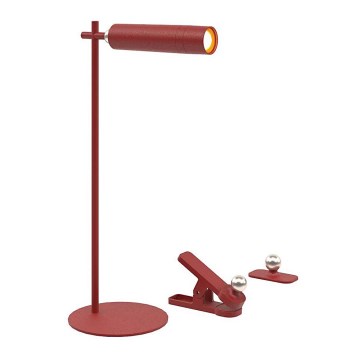 Lampe de table rechargeable à intensité variable magnétique LED/3W/5V 4000K 1500 mAh rouge