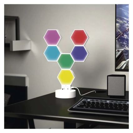 Lampe de table RGBIC à intensité variable GoSmart LED/5,5W/230V Wi-Fi Tuya