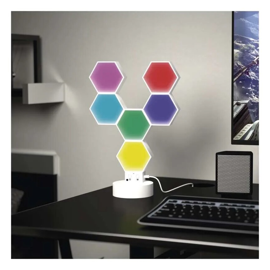 Lampe de table RGBIC à intensité variable GoSmart LED/5,5W/230V Wi-Fi Tuya