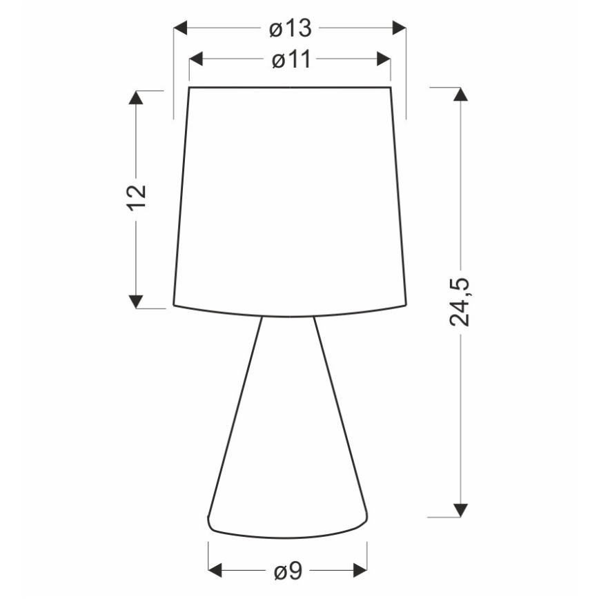 Lampe de table SATTI 1xE14/40W/230V crème