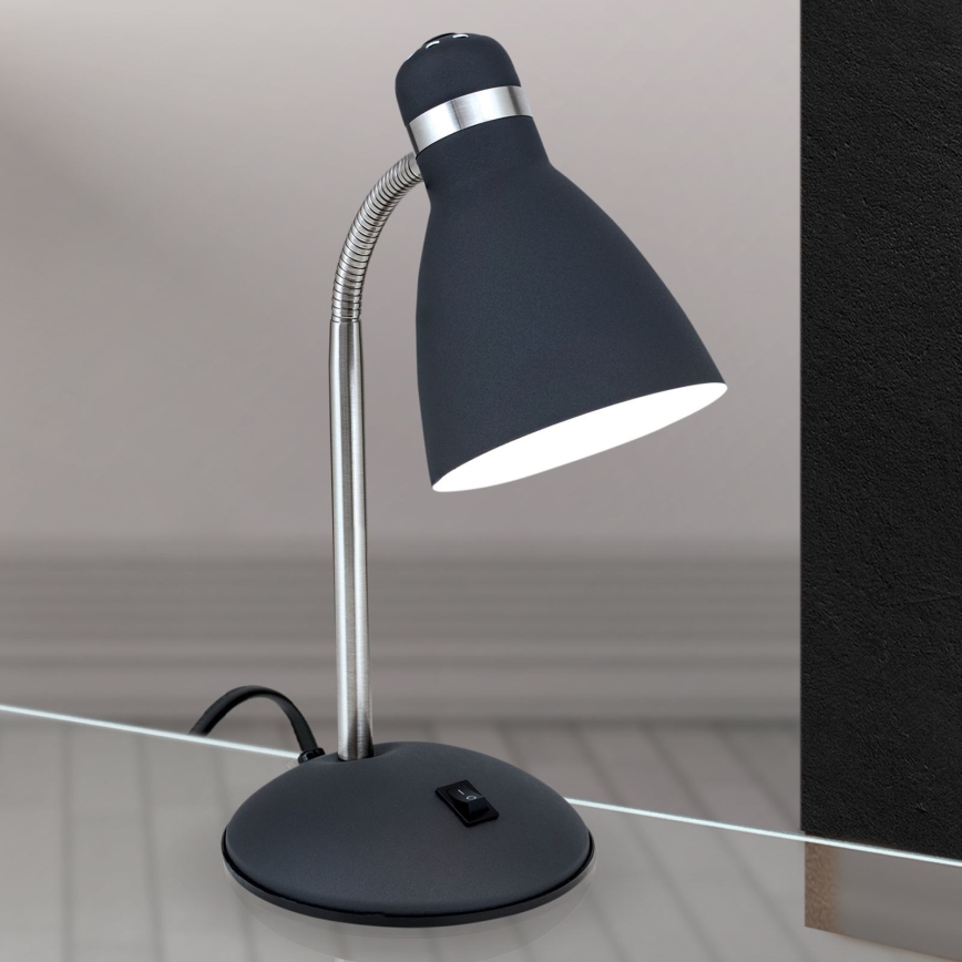 Lampe de table SCHOOL 1xE27/40W/230V noire/chrome mat
