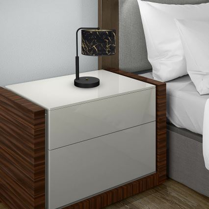 Lampe de table SENSO 1xE27/60W/230V noire