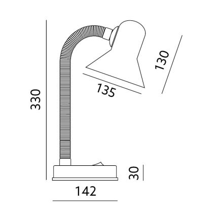 Lampe de table SMIESZEK 1xE27/40W/230V bleu