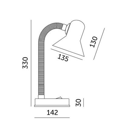 Lampe de table SMIESZEK 1xE27/40W/230V rose