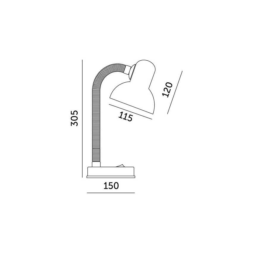 Lampe de table SMIESZEK 1xE27/40W/230V rouge