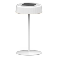 Lampe de table solaire rechargeable à LED dimmable VIVIEN LED/3W/5V 2700K 1600 mAh IP54 blanche
