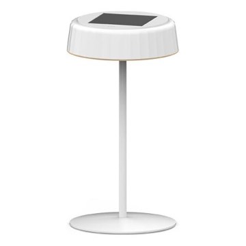 Lampe de table solaire rechargeable à LED dimmable VIVIEN LED/3W/5V 2700K 1600 mAh IP54 blanche