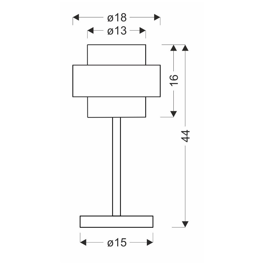 Lampe de table SPIEGA 1xE27/60W/230V doré/noir