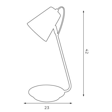 lampe de table TABLE LAMPS 1xE27/60W/230V