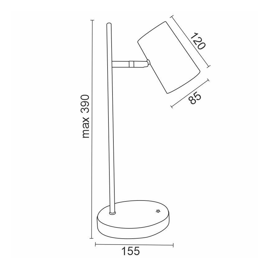 Lampe de table tactile à intensité variable LED ALICE LED/5W/230V blanche