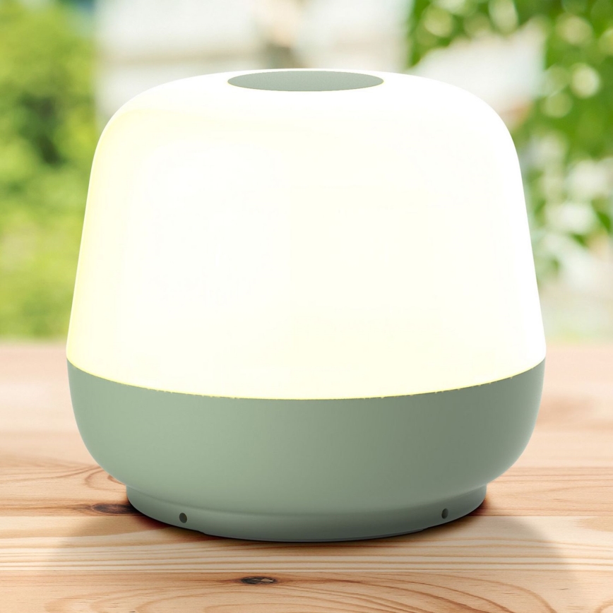 Lampe de table tactile extérieure à intensité variable SAMBA LED/1,2W/5V USB 1200 mAh IP44 vert