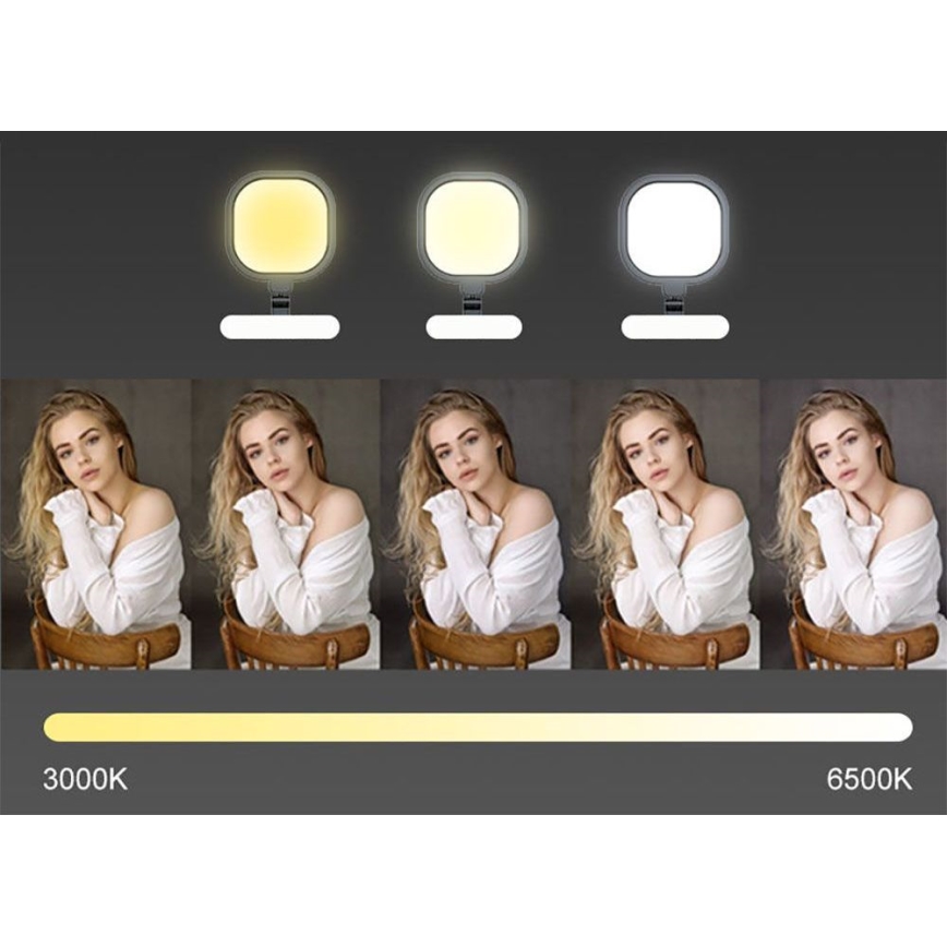 Lampe de table tactile flexible à intensité variable LED/15W/230V 3000-6500K CRI 96 noir