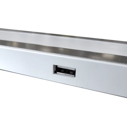 Lampe de table tactile LED à intensité variable MADERA LED/7W/230V USB blanc