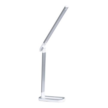 Lampe de table tactile LED à intensité variable MADERA LED/7W/230V USB blanc