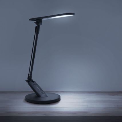 Lampe de table tactile LED à intensité variable OPTIMUM LED/7W/230V USB 3000/4000/6000K noir