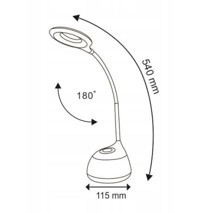 Lampe de table LED RGB à intensité variable GALACTIC LED/5W/230V 1800 mAh