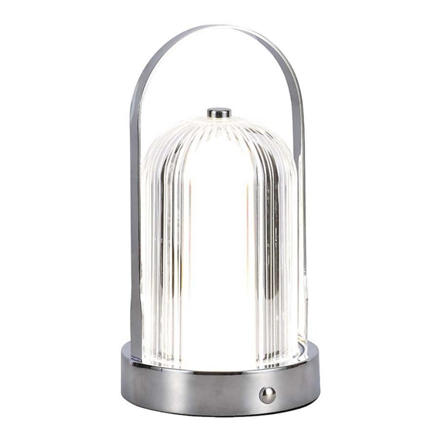 Lampe de table tactile rechargeable et à intensité variable LED/1W/5V 3000-6000K 1800 mAh chrome mat