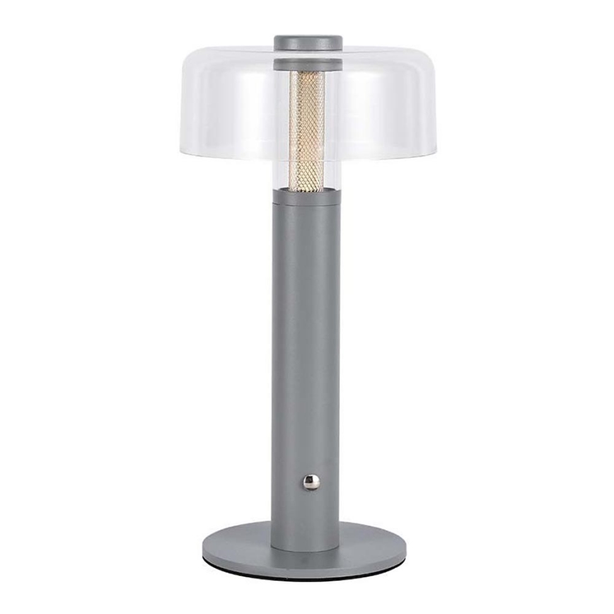 Lampe de table tactile rechargeable et à intensité variable LED/1W/5V 3000K 1800 mAh gris