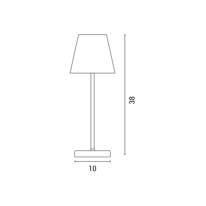 Lampe de table tactile rechargeable et à intensité variable LED/3,5W/5V 5200mAh gris