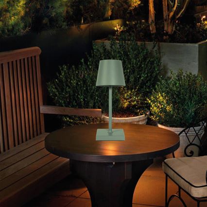 Lampe de table tactile rechargeable et à intensité variable LED/3,5W/5V 5200mAh vert