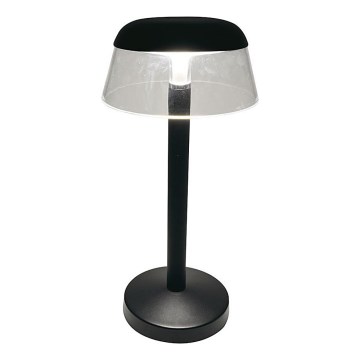 Lampe de table tactile rechargeable et à intensité variable LED/3W/5V 3000-6000K 1800 mAh noir