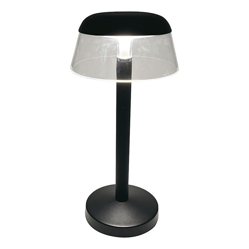 Lampe de table tactile rechargeable et à intensité variable LED/3W/5V 3000-6000K 1800 mAh noir