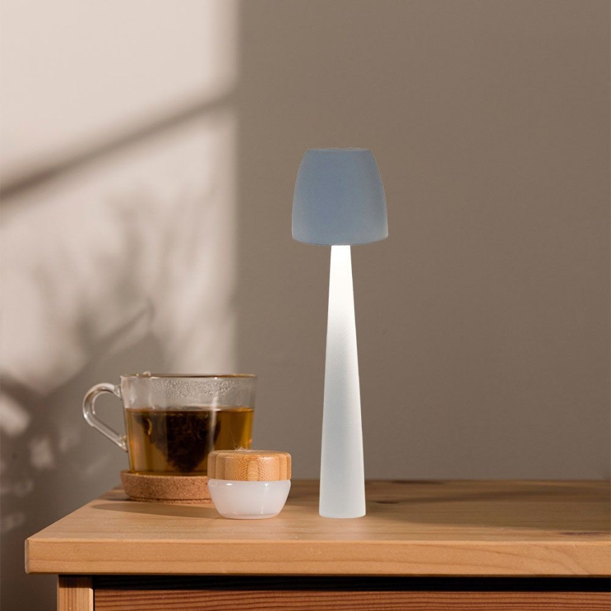 Lampe de table tactile rechargeable et à intensité variable LED/3W/5V 3000-6000K 1800 mAh blanc