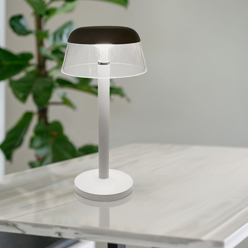 Lampe de table tactile rechargeable et à intensité variable LED/3W/5V 3000-6000K 1800 mAh blanc